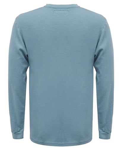 Image of BOCOMAL FR Shirts Flame Resistant Shirt 5.5oz 100% Cotton Light Weight CAT2 Fire Retardant Henley Shirts