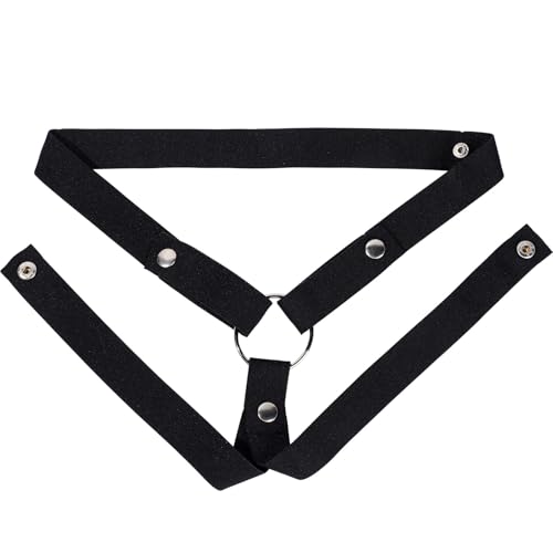 Keuschheitsgürtel für Herren,Peniskäfig Fester Hilfsriemen Cock Cage Chastity Belt, Elastisch Chastity Cage Gürtel Männer (Schwarz)
