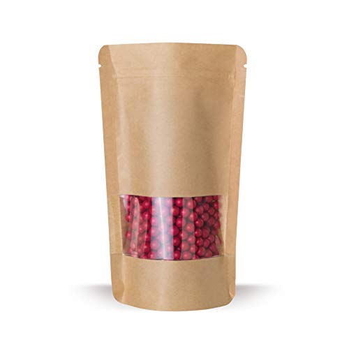 Sachets de protection en papier kraft Elke Plastic avec fenêtre pour préserver vos créations