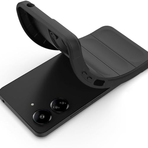Image of amazon basics Mobile Cover for Mi Redmi 13C 4G / Poco C65 4G | Full Camera Protection | Liquid Silicon Case | Flexible Bumper Case for Mi Redmi 13C 4G / Poco C65 4G (Black)