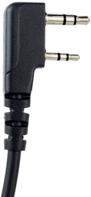 Close-up of 2-pin Kenwood type connector