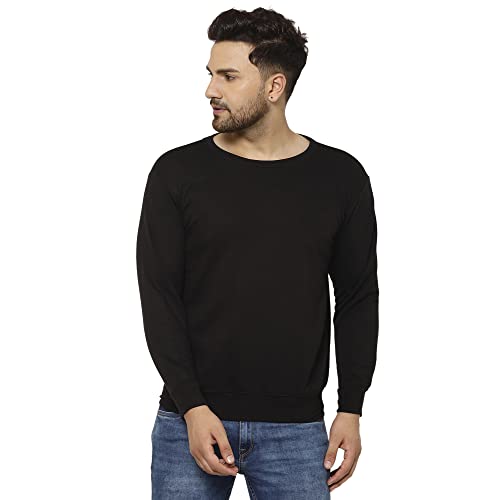 Image of Mack Jonney Fleece Round Neck Sweatshirt for Men (Pack of 2)-SW RN BLK RST 02-P