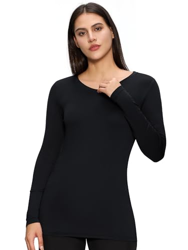 Underscrub Long Sleeve Women, Scrub Undershirts Crew Neck Comfort Tee with Ultra Soft Fabric2