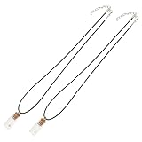 Élégant : collier composé de mini fioles en verre et de fioles en verre pour protéger les graines, alliant esthétique et fonctionnalité dans les bijoux religieux, collier artisanal composé de mini bocaux en verre, bijou breloque en forme de bouteille en verre