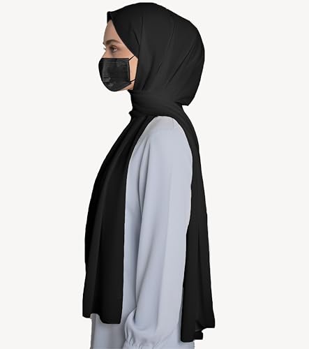 Image of Premium Georgette Hijab for Women, Lightweight and Breathable | 180x70 cm