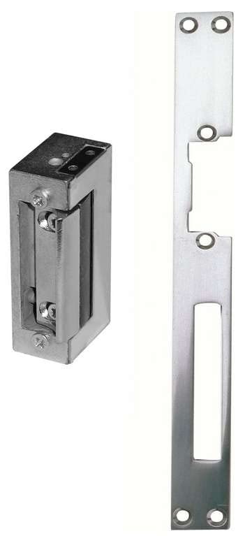 MondialPro® GR10R Gâche électrique encastrée à rupture 12 VDC avec têtière