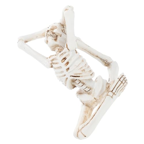 Artisanat d Halloween squelette de yoga en résine haute finition