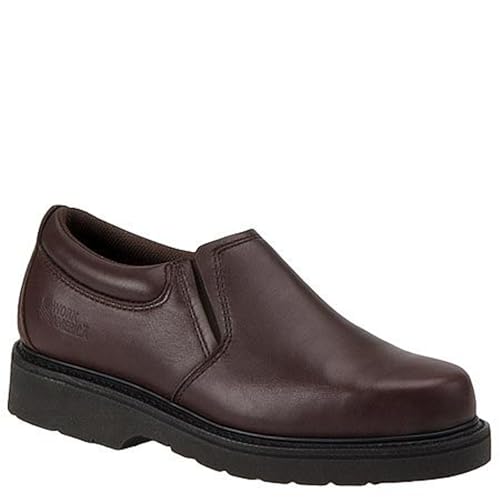 Men's Work Slip-On, 9.5 3E US, Brown