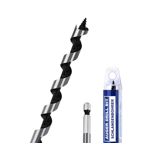 3/8" X 23.6" Auger Bit for Wood, 10x600mm Extra Long Auger Drill Bit