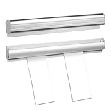 Barra para Sujeción de Notas, Barra Porta Comandas, Barra de Pedidos, Barras Comanda, Hosteleria Barra Deslizante, 30cm Soporte para Pedidos de Aluminio Autoadhesivo, para Restaurant Cafes Pubs Bars