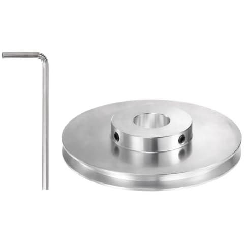 sourcing map V-Type 100mm Aluminum Pulley Cover