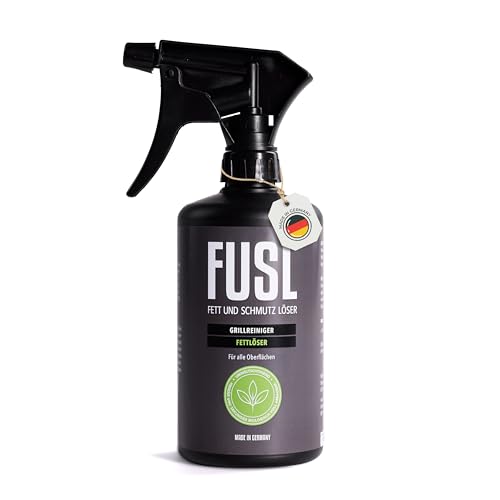 FUSL Fettlöser Starke Fettentfernung perfekt für den Grill bei Verschmutzungen durch Fett Eiweiß & Stärke Vielseitig Einsetzbar auf Edelstahl Aluminium und Kunststoff 500ml