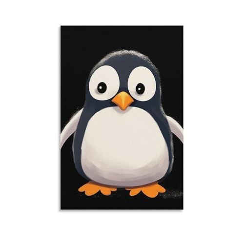 Toile pingouin 60x90cm pour habiller un grand mur vide
