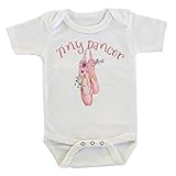 Witty and Bitty Tiny Dancer Ballet Shoes Future Ballerina Onesie/Bodysuit (0-3 months)