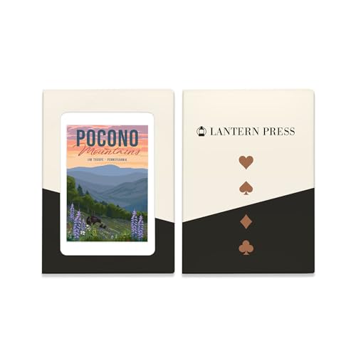 Lantern Press Naipes Póker Jim Thorpe Bear Flores miniatura 4