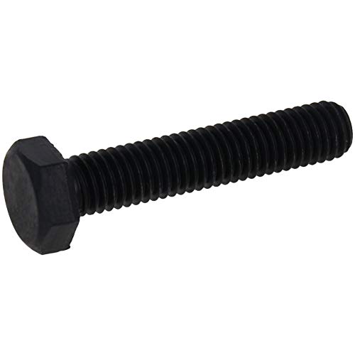 Image of 5Pcs Hex Bolts, M8-1.25x40mm Carbon Steel Hex Screw Bolts Hex Drive Fastener Rustproof Fully Threaded Metric Cap Bolts Black