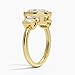 3 Carat Oval Cut IGI Certified Lab Diamond Ring 10K 14K 18K Solid Gold Three Stone Lab Grown Diamond Engagement Bezel Ring For Women (Color F, Clarity VS1) (Yellow Gold)
