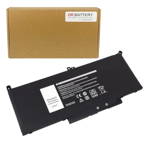 DR. BATTERY Laptop Batterij voor Dell F3YGT 2X39G KG7VF 451-BBYE Latitude 7280 7290 7380 7480 7490 E7280 E7480 0DM3WC [7.6V/7500mAh/60Wh]