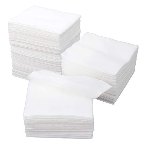 Holibanna 200pcs Medical Gauze Pad 4-ply Non-Woven Filled Gauze Sponges Non-Sterile Cotton All Purpose Maximum Absorption, Spa Essentials Pads