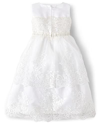 Gymboree,Girls,And Toddler Special Occasion Dress,8,White Lace Tiered #TOP3