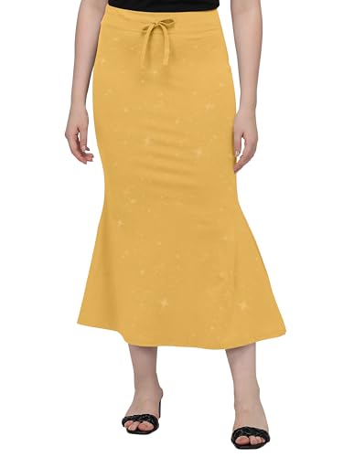 Image of Mehrang Stretchable Shimmer Saree Shapewear Petticoat for Women, Skirts for Women,Shape Wear Dress for Saree