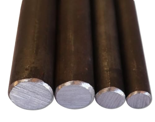 diconfa Rundstahl Rundeisen S235-JR ST-37 - Ø 16mm x 300mm - DURCHMESSER 10mm bis 40mm - LÄNGE 10mm bis 1000mm - warm-gewalzt Rundmaterial Stahl Eisen-stange Metallstange Rundprofil Baustahl