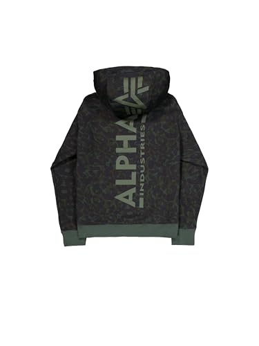 Sweatshirt à capuche avec imprimé dos camouflage Alpha Industries - 2