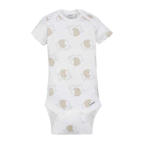 Image of Gerber Unisex Baby 5-Pack Short Sleeve Variety Onesies Bodysuits
