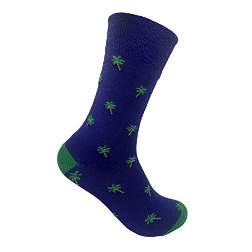 Image of Mint & Oak Printed Crew Socks For Men, Soft Cotton Calf Length Socks, Colorful Sock Gift For Men, Anti-Microbial & Odour Free, Funky Socks - Gift Box of 3