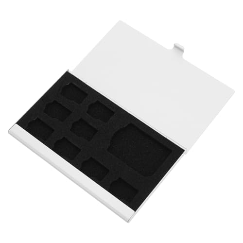 Mipcase Aluminum Alloy Memory Card Storage Case Static Data Container for Cards Compact and Portable Design for Organizing and Protecting