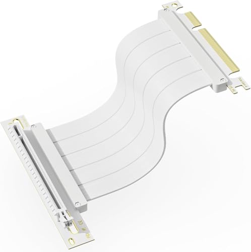 Oddtone Vertical GPU Mount Bracket with PCIe 4.0 Riser Cable, 200mm x16 High Speed Extension, Dual Reverse Connector for RTX 4090/3090/RX 7900, EMI Shielded, Plug and Play for ITX/SFF Builds