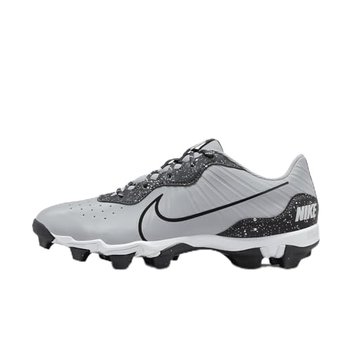 Nike Alpha Huarache 4 Keystone Men's Baseball Cleats (DJ6524-002, Wolf Grey/White/Dark Smoke Grey) Size 8.5