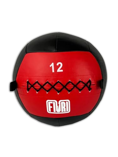 FIURI Balón Medicinal, Wall Ball, Entrenamiento Funcional de Fuerza y Velocidad de Alta Intensidad, Crossfit, 12 kg