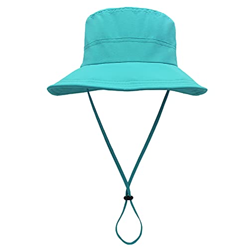 QingFang Unisex Atmungsaktiver Fischerhut für Herren UV-Schutz Wanderhut LSF 50+ Sonnenhut - Blau Cover