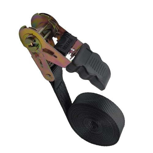 Strap Down Ratcheting Securing Straps – Heavy Load Binding Strap, Lock Mechanism, Cargo Fastening Belt, Stable Tie Down Webbing, High Tensile Strength | Trailer Van Box Truck Motorcycle For Transport