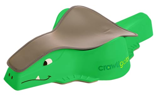 Image of CRAWLIGATOR Tummy Time Mobility Toy for Infants 4-12 Months (Green)