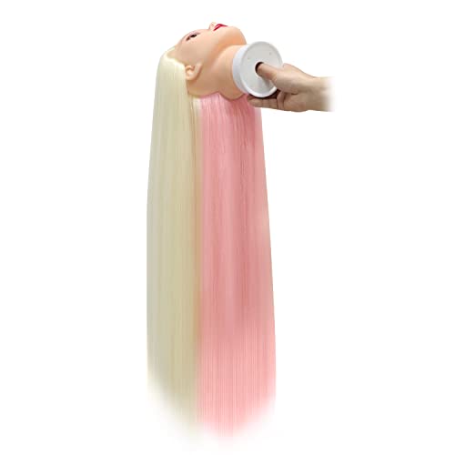 Styling Head 28 inch Hairdresser Training Head 100% Synthetic Fiber Hair Styling Head - Image 3