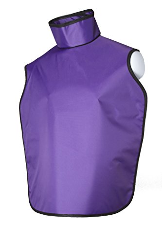 Dental Radiation Lead Apron with Collar and Hanging Loops - Lightweight - Adult Purple