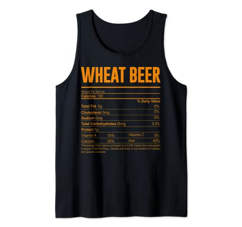 Weizenbier Lustige Bier Nährstoffe Fakten Alkohol Trinken Tank Top