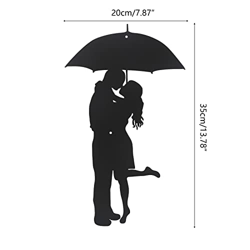 Dgfjy Umbrella Couple Wall Decor Art Sign Plaques Bedroom Ornament For Home Wedding Decoration Wall Sculpture Decor Metal Wall Art Decor thumb #2