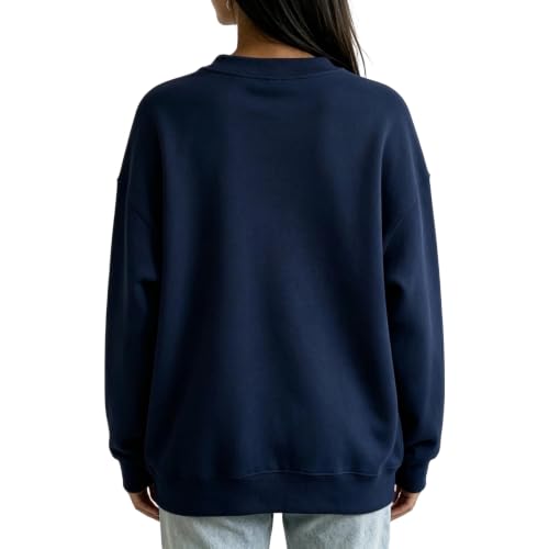 Crewneck Sweatshirts Women Fall Y2k College Fleece Pullover Sweatshirt - image 4