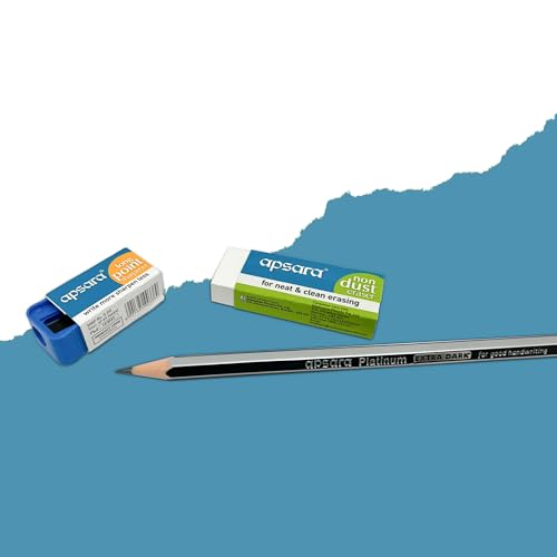 Apsara Platinum Kit | Attractive Stationery Kit | Stationery Kit Ideal for Gifting | Includes Pencils, Sharpener, Eraser, Scale | Use For School,College Student & Professionals | Pack of 20 - Image 4 thumbnail