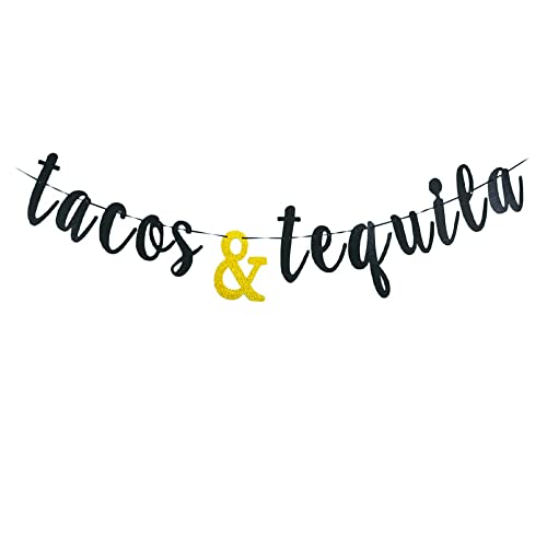 Tequila & Tacos Fiesta Banner - Mexican Fiesta, Taco Party Decorations