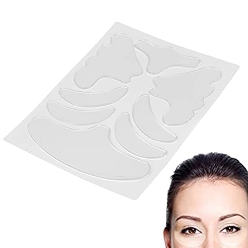 Miniatura 5 de Parches antiarrugas faciales 8 en 1, parches faciales de silicona de líneas finas, almohadillas antiarrugas, parches reutilizables antiarrugas para