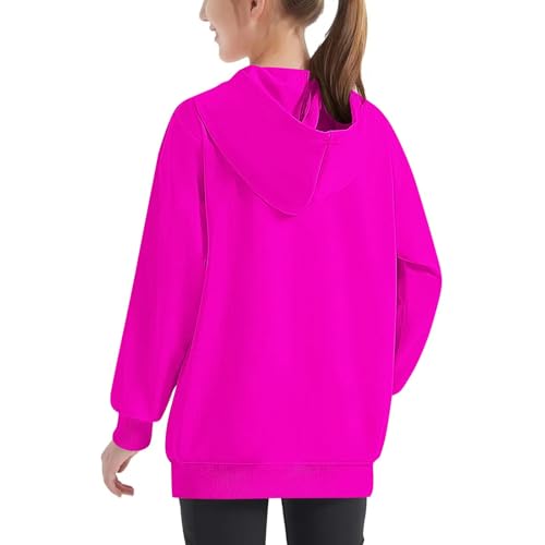 Unisex Kids Hoodies with Pocket Casual Long Sleeve Pullover Sweatshirts Loose Fit Workout Basic Tops for Boys Girls3