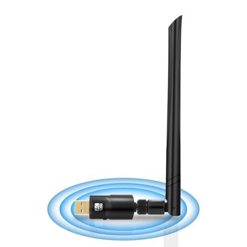 Dongle Wifi 1200Mbps,Mokeum Chiave Wifi Adattatore USB 3.0 Wifi 2.4GHz/5.8GHz Dual Band per PC/Laptop/Desktop/MAC Windows