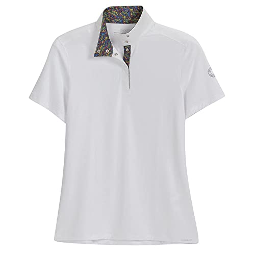 CoolBlast 100 Ladies' Showtime Short Sleeve Show Shirt, Color: Rainbow, Size: Small