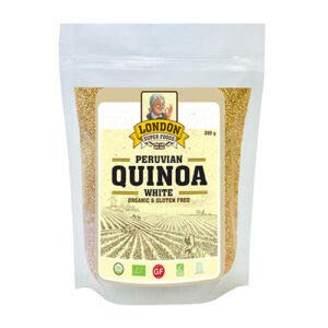 LONDON SUPER FOODS Quinoa White Grains ORGANIC GLUTEN FREE LSF 350g
