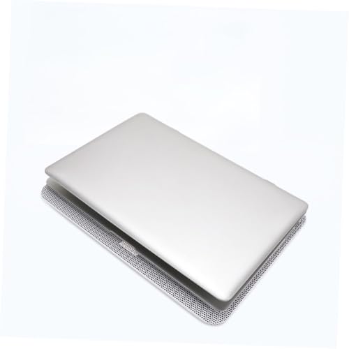 Support ventilé laptop blanc avec ventilateur silencieux et dissipation thermique