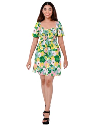 Image of GRECIILOOKS Printed Maxi Dress for Women | Trendy Long One Piece Summer Outfit | Lightweight Flared Dress for Casual & Holiday